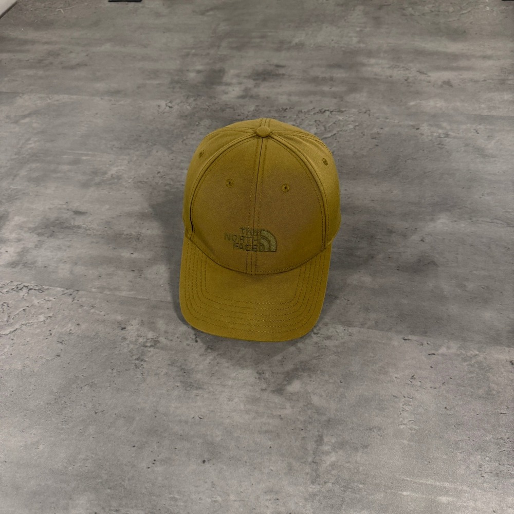 The North Face Hat Mens OS 6 Panel Baseball Cap Olive Green Strapback NWOT
